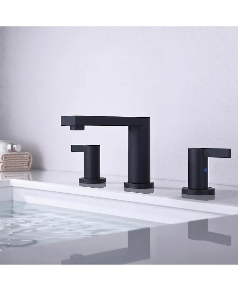 Phying Bathroom Faucet For bathroom Sink With Two Handles And Supply Lines, no swivel