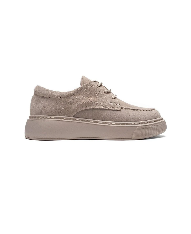 Forever & Always Shoes Women's Mareon Leather Lace Up Sneaker