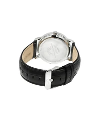 Porsamo Bleu Men's Veritas 2 Genuine Leather Band Watch 1362AVEL