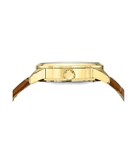 Cassius Automatic Skeleton Gold Tone & Brown Men's Watch 802FCAL