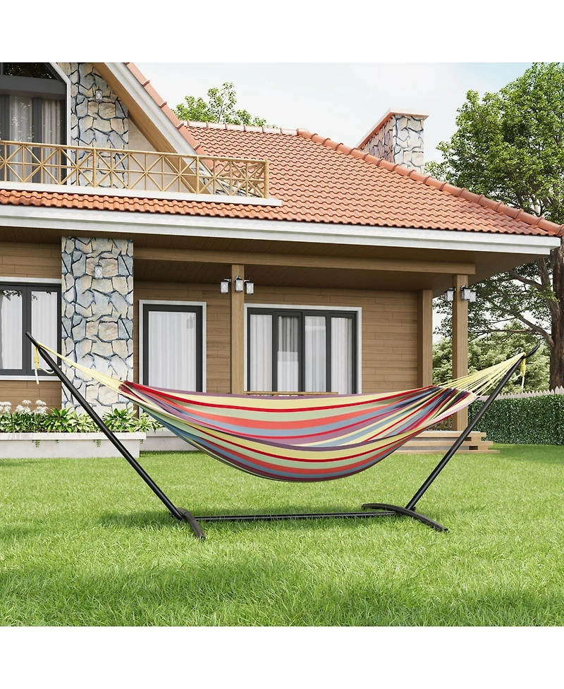 gaomon Portable Double Hammocks with Carrying Bag for Outside, 450 lbs Capacity