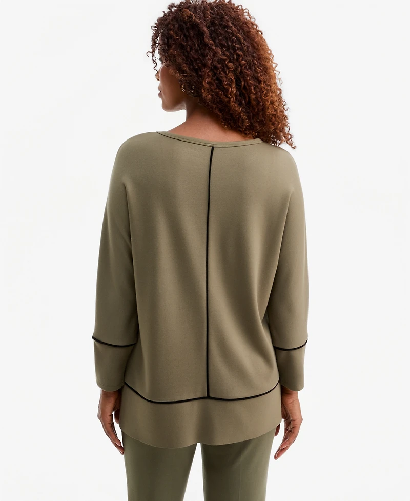 Jones New York Women's Crewneck Tunic
