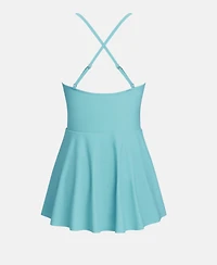 Cupshe Women's V-Neck Cross-Back Straps Swim Skirt