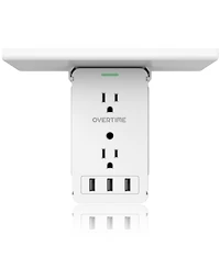 Overtime Outlet Shelf Charging Station 3 Usb Ports