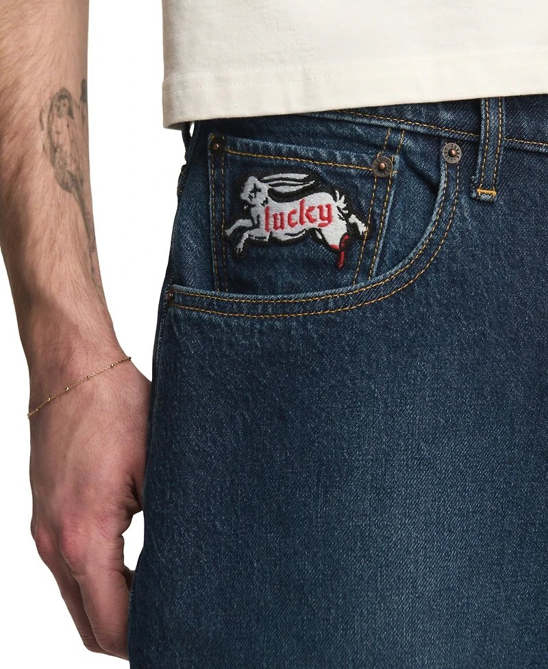 Lucky Brand Men's 11" Baggy Dark Matter Denim Shorts