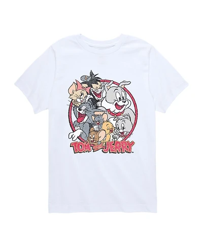 Tom & Jerry Boys' 8-20 Laughing Friends Short-Sleeve Graphic T-Shirt