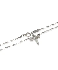 Pre-Owned Tiffany & Co Platinum Diamond Mini Cross Pendant