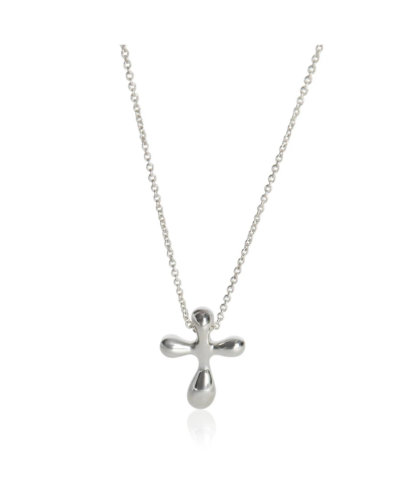 Pre-Owned Tiffany & Co Sterling Silver Elsa Peretti Cross Pendant