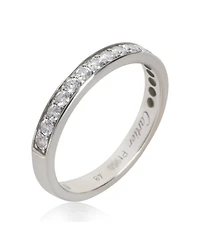 Pre-Owned Cartier Platinum Diamond 1895 Band
