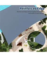 gaomon 10inchX13inch Sun Shade Sail Shade Cloth, Sunshade for Patio, Backyard, Deck, Garden, Sand