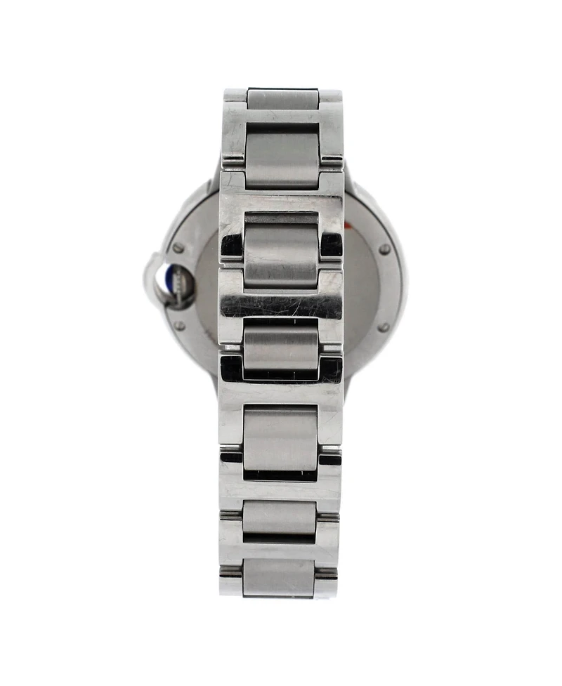 Pre-Owned Cartier Ballon Bleu de Cartier Automatic Watch in Stainless Steel with Diamond Markers 33mm