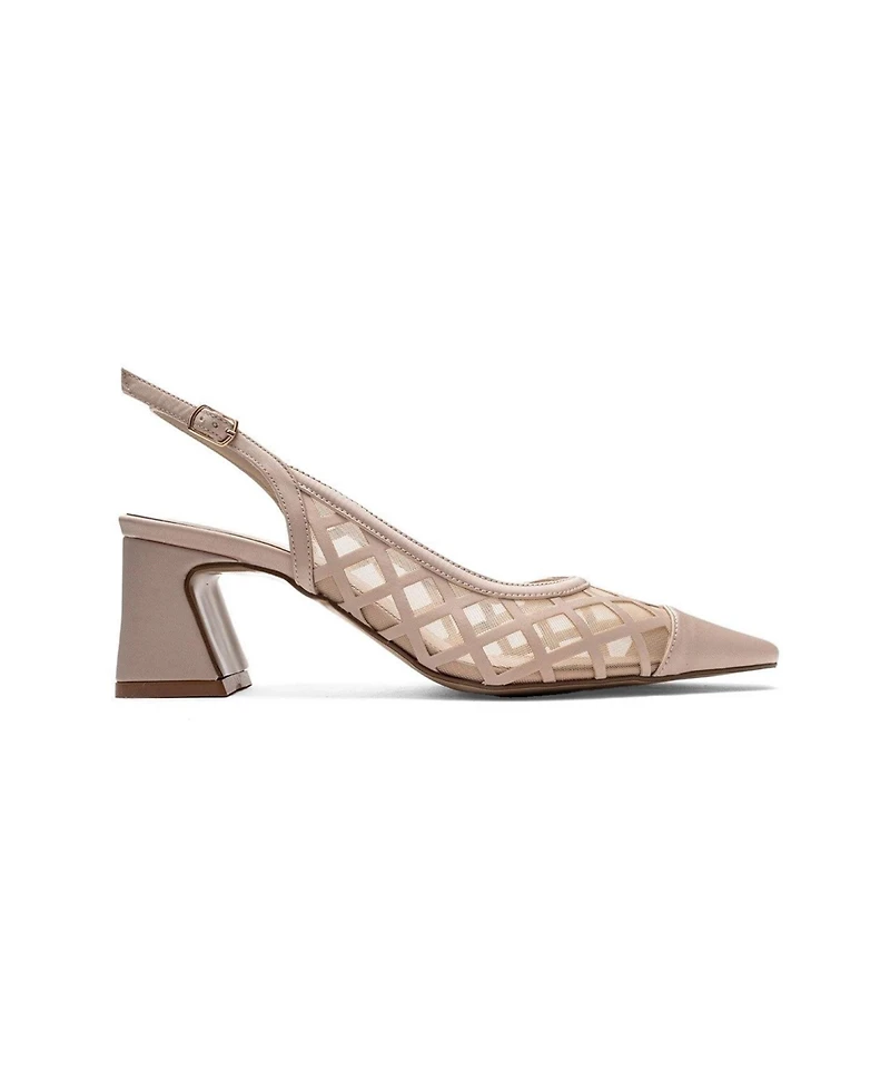 Prologue Shoes Alveron Block Heel Mesh Pump