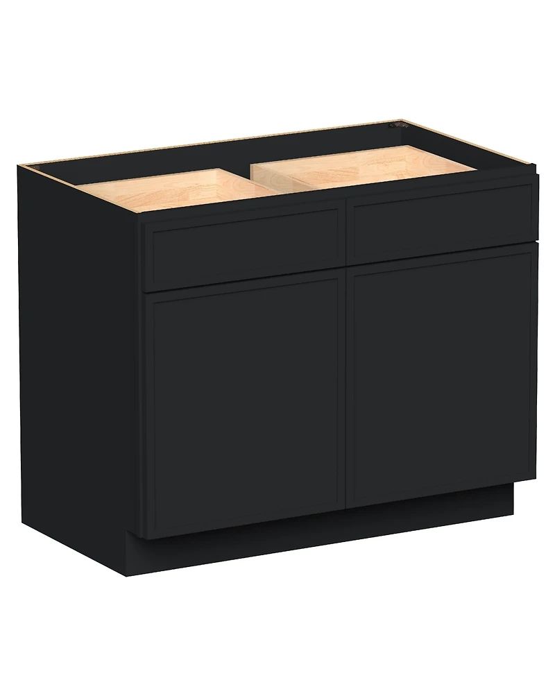 Boyel Living 42 Inch Wide Standard Base Cabinet, Ready to Assemble Kitchen Cabinet with Solid Wood Frame, Soft-Close Slides and Hinges