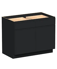 Boyel Living 42 Inch Wide Standard Base Cabinet, Ready to Assemble Kitchen Cabinet with Solid Wood Frame, Soft-Close Slides and Hinges
