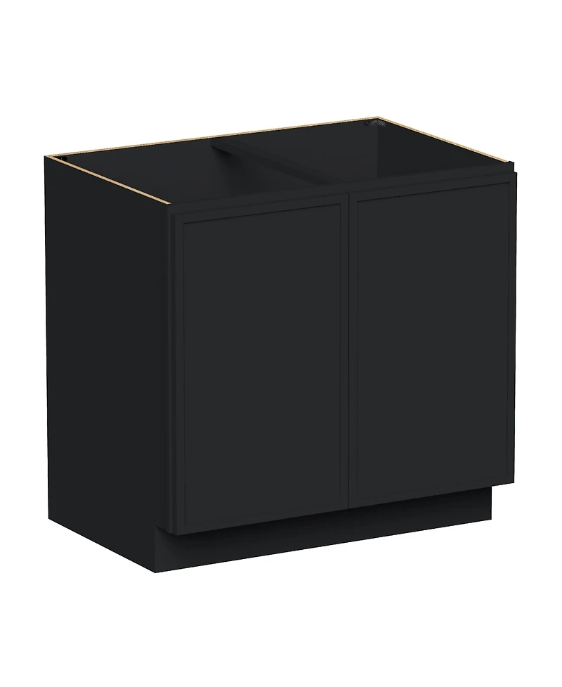 Boyel Living 36 Inc Wide Full Height Door Base Cabinet, Ready to Assemble Kitchen Cabinet with Solid Wood Frame, Soft-Close Slides and Hinges
