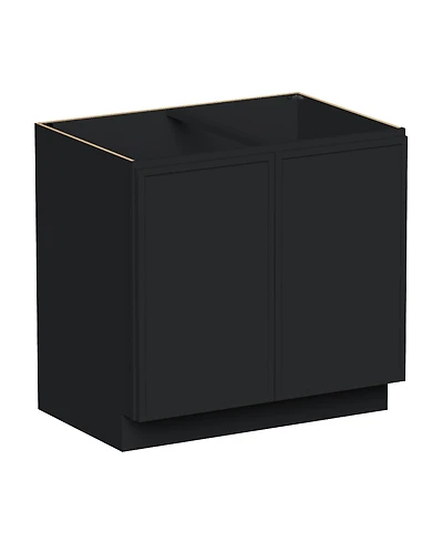 Boyel Living 36 Inc Wide Full Height Door Base Cabinet, Ready to Assemble Kitchen Cabinet with Solid Wood Frame, Soft-Close Slides and Hinges