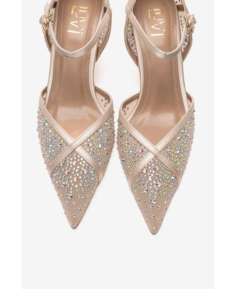 Prologue Shoes women's Rachel Embellished Stiletto Pump