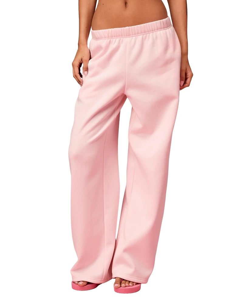 Edikted Women's Hearts Barbie Baggy Sweatpants