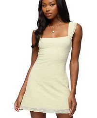Edikted Women's Nairobia Textured Mesh Mini Dress