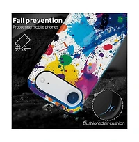 Gonez Case for iPhone Air, 2-in-1 Dual-Layer Shockproof Protection, Street Art Style Glossy