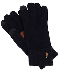 Men's Leather Patch Signature Gloves