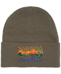 Polo Ralph Lauren Men's Desert Embroidered Beanie Hat