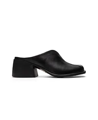 Forever & Always Shoes Women's Ardent Leather Block Heel Mule