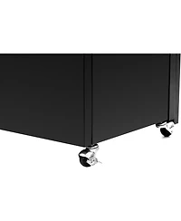 Xo 71x35x16" Steel Raised Garden Bed with Trellis, Mobile Planter Box with Wheels and Privacy Screen for Patio Deck Garden