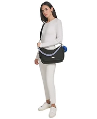 Calvin Klein Zulle Nylon Medium Hobo Handbag