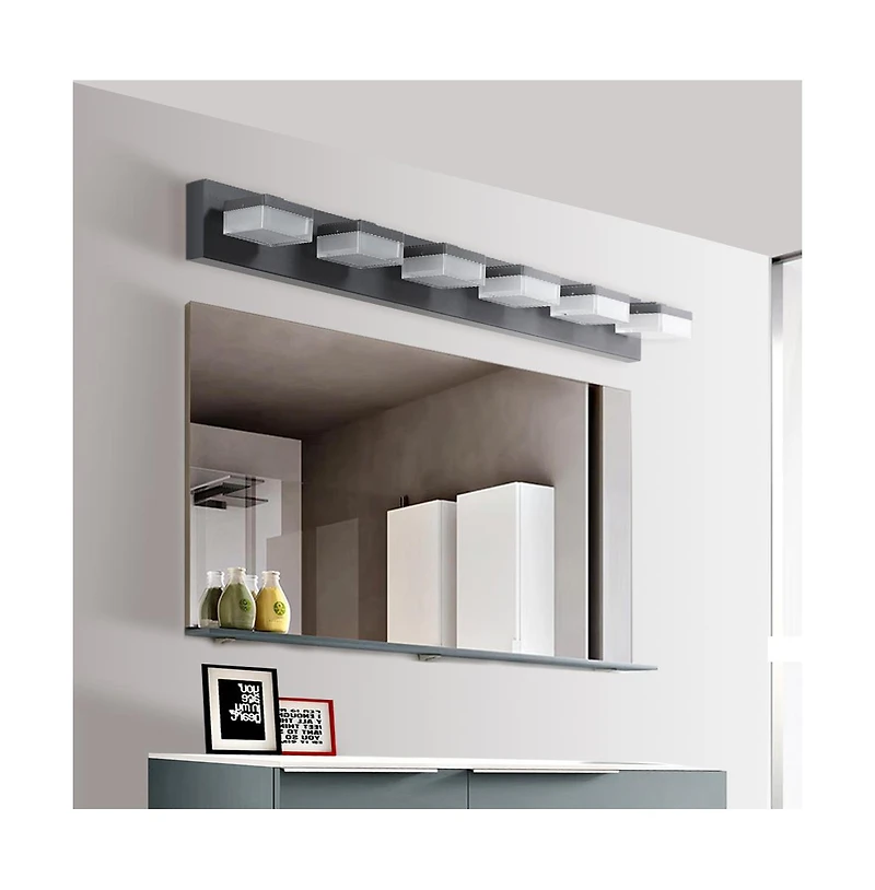Midola Modern 6-Light Led Vanity Mirror Light Fixture For Bathrooms And Makeup Tables