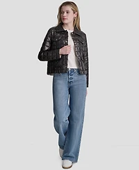 Dkny Jeans Women's Box Quilt Lightweight Jacket