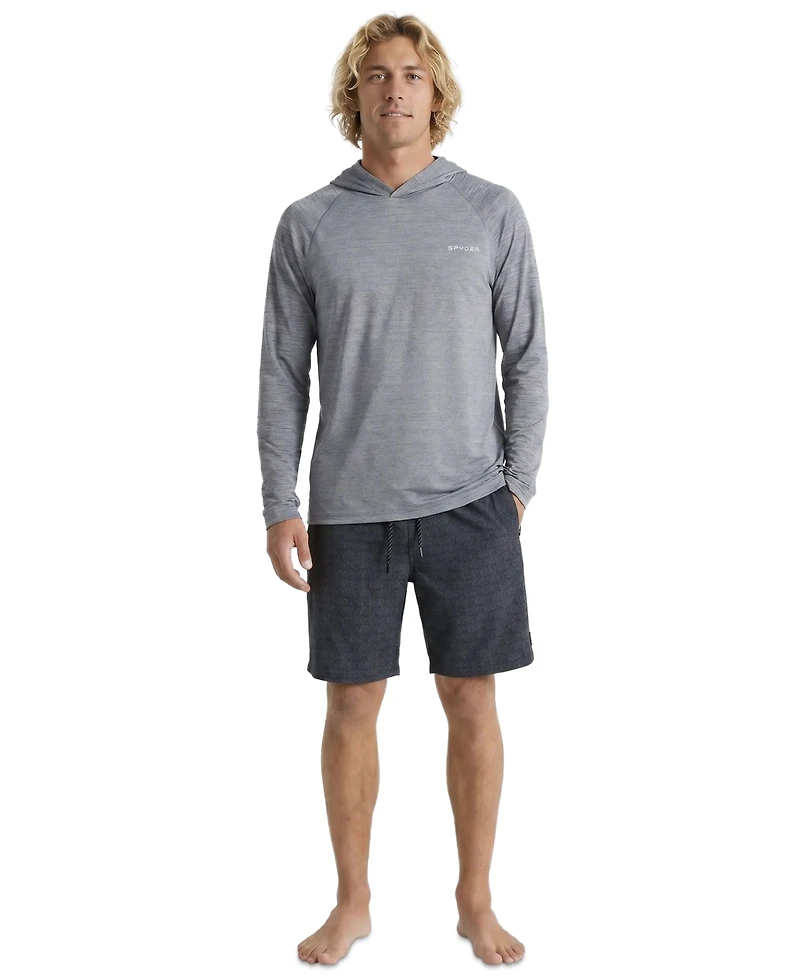 Spyder Men's Birdseye Heather Hooded Long-Sleeve Rashguard