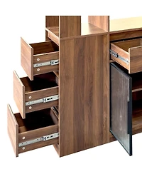 Streamdale Furniture Tall Storage Cabinet with Multi-functional Space