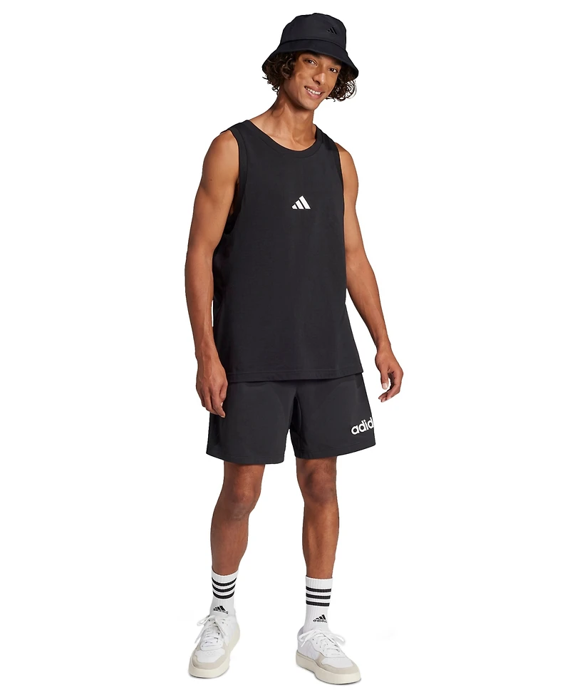 adidas Men's Small Logo Regular-Fit Tank Top