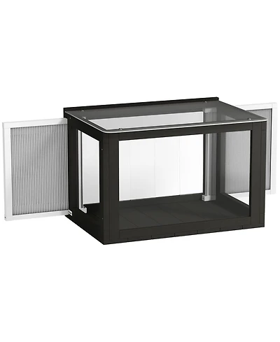 PawHut Window Catio Outdoor Cat Enclosure Adjustable 25"–41"