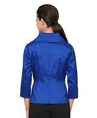Alex Evenings Tie-Waist Surplice Blouse
