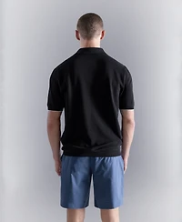 Mango Men's Contrasting Knitted Polo Shirt