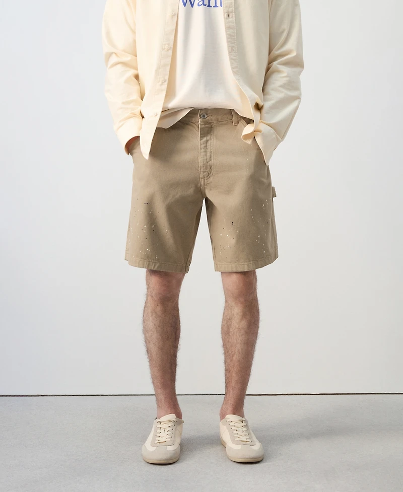 Mango Men's Denim Relaxed-Fit 8.86" Bermuda Shorts