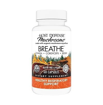 Host Defense Breathe Capsules - Immune & Respiratory Support Mushroom Supplement