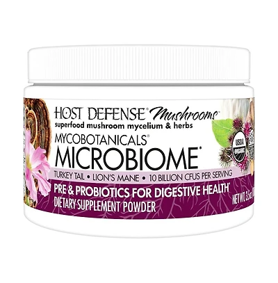Host Defense MycoBotanicals Microbiome Powder - Digestive & Immune Health Support Supplement