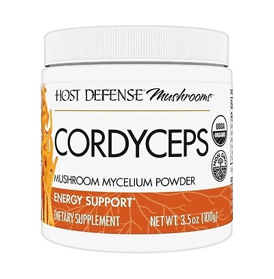 Host Defense Cordyceps Powder - Immune & Energy Support Supplement - Kidney Health Supplement with Cordyceps