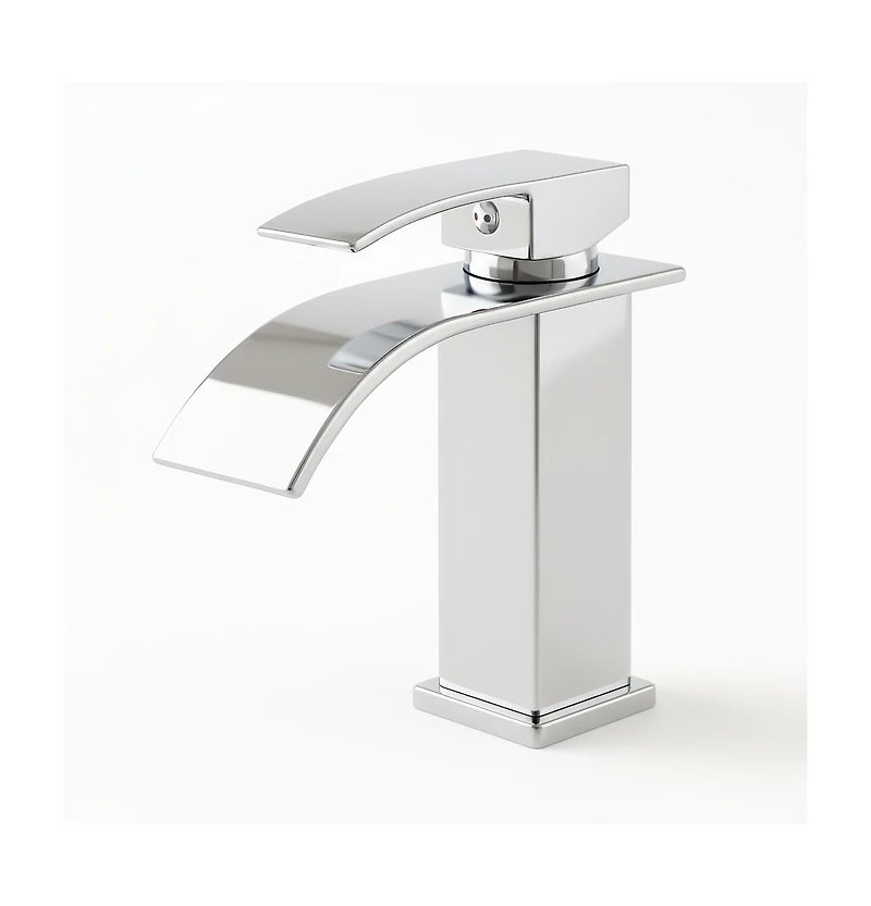 Phying Single Handle Bathroom Faucet Lavatory Faucet Stainless Steel Single Hole-tp, Chrome
