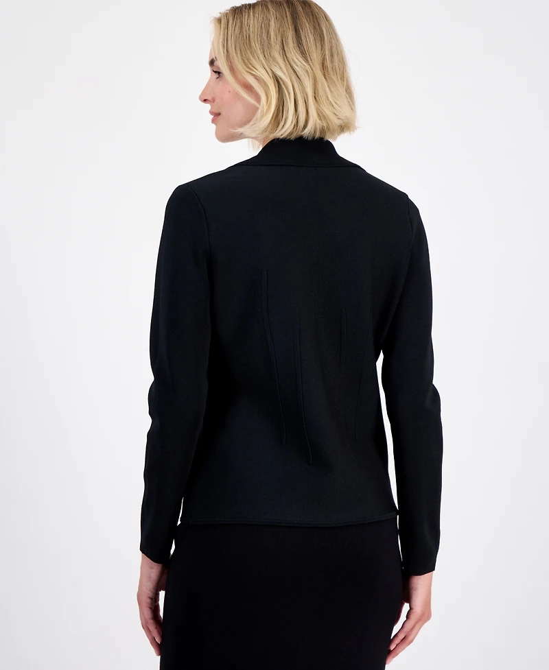 Anne Klein Women's Structured-Waist Sweater Blazer