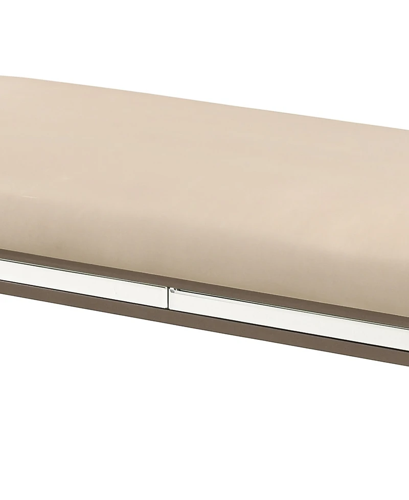 Best Quality Furniture 19" Fabric Glam Bench