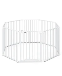 Cozito 8-Panel Extra Wide Adjustable Gate with Auto-Close Door
