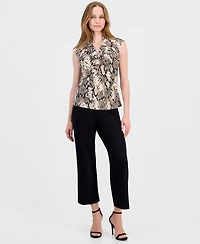 Anne Klein Petite Sleeveless Cowl Neck Knit Top