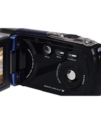 Minolta MN80NV 1080p Full Hd 3" Touchscreen Camcorder with Nightvision, Blue