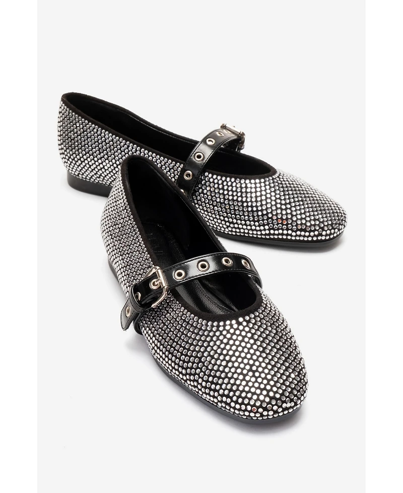 Prologue Shoes Women's Clive Embellished Ballet Flat