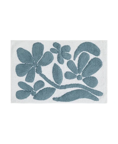 ienjoy Home Floral Cotton Bath Mat