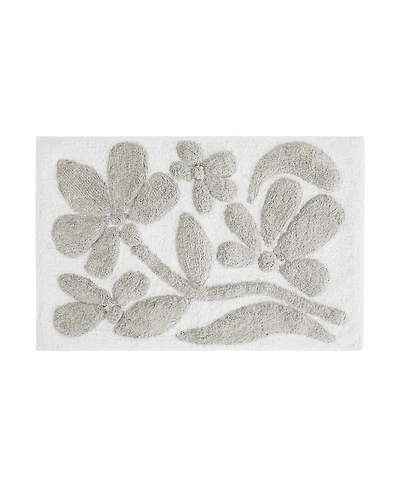 ienjoy Home Floral Cotton Bath Mat, 24" x 17"
